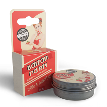 Balzám na rty - Jahoda a jojobový olej 15 ml Balzám na rty - Jahoda a jojobový olej 15 ml