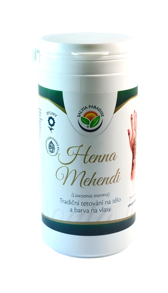Henna Mehendi tradiční tetování na tělo a barva na vlasy 150 g Henna Mehendi tradiční tetování na tělo a barva na vlasy 150 g