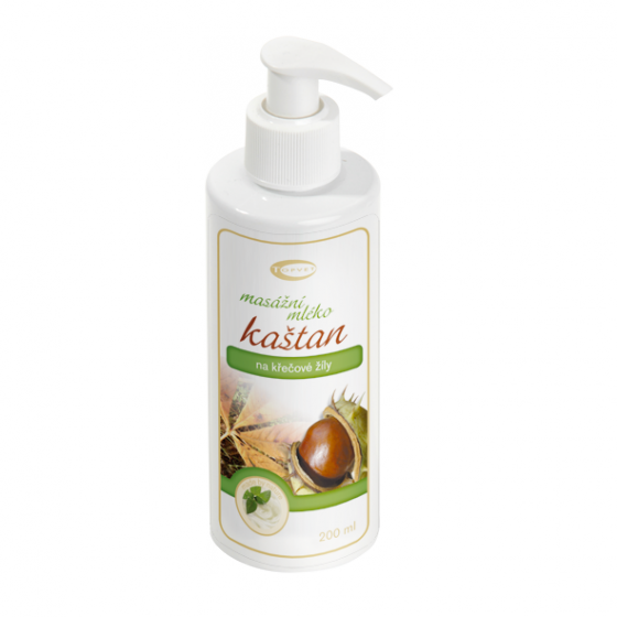 Kaštanové masážní mléko 200 ml Kaštanové masážní mléko 200 ml