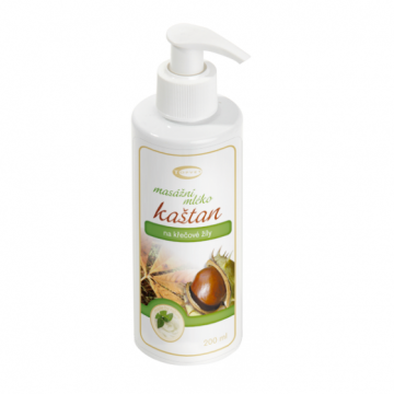 Kaštanové masážní mléko 200 ml Kaštanové masážní mléko 200 ml