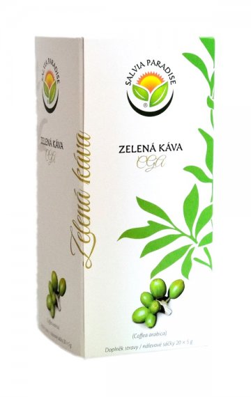 Zelená káva - CGA nálevové sáčky 20 x 5 g Zelená káva - CGA nálevové sáčky 20 x 5 g