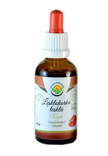 Lesklokorka lesklá bylinné kapky (tinktura) bez alkoholu 50 ml