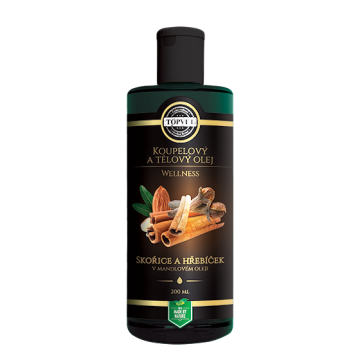 Skořice a hřebíček v mandlovém oleji 200 ml Skořice a hřebíček v mandlovém oleji 200 ml