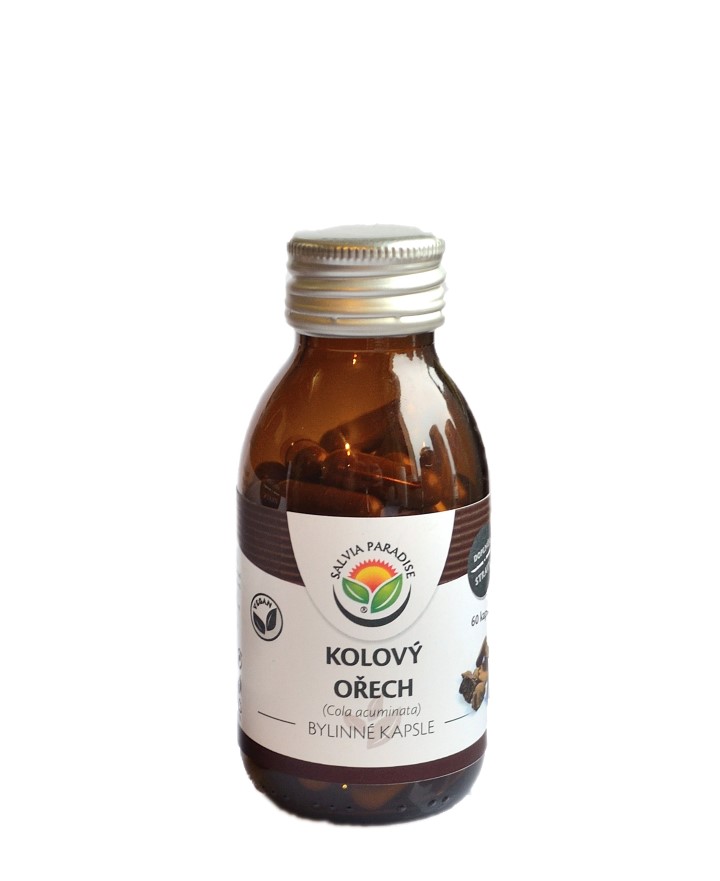 Cola acuminata - kolový ořech kapsle 60 ks Cola acuminata - kolový ořech kapsle 60 ks