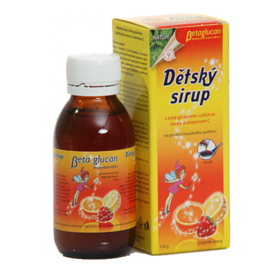 Dětský sirup s příchutí ovoce a vitam. C 130 g Dětský sirup s příchutí ovoce a vitam. C 130 g