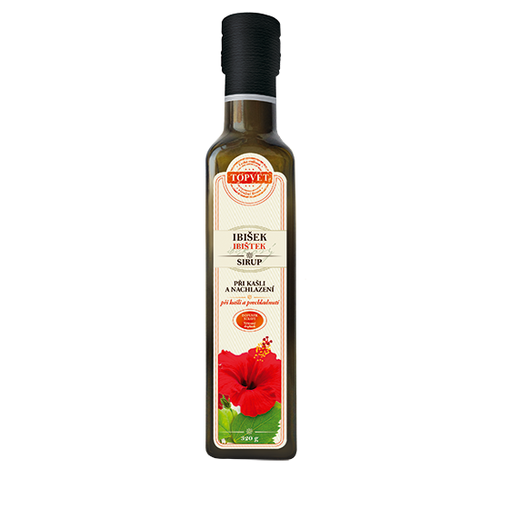 Ibiškový sirup - farmářský 320 g Ibiškový sirup - farmářský 320 g