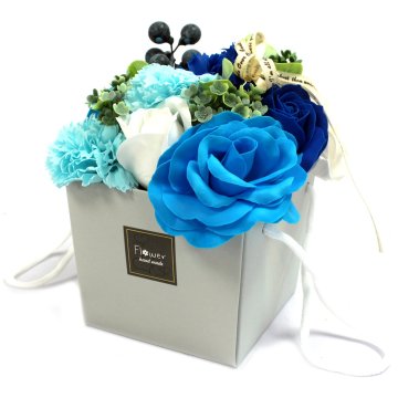 Mýdlové květy - svatební modré