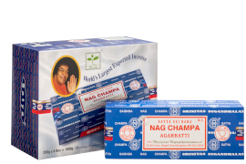 Krabička vonných tyčinek - satya nagchampa 250 gms (4 ks v balení)