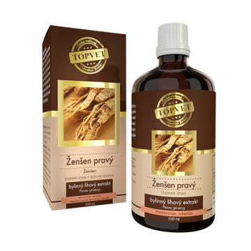 Ženšen tinktura - kapky 100 ml Ženšen tinktura - kapky 100 ml