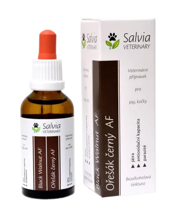 Ořešák černý pro psy a kočky, bylinné kapky (tinktura) 50 ml