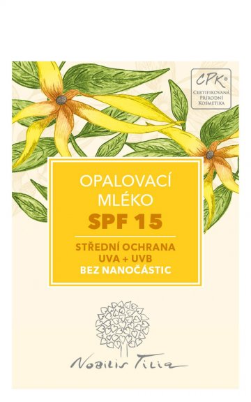 Opalovací mléko SPF 15 3 ml - vzorek sáček Opalovací mléko SPF 15 3 ml - vzorek sáček