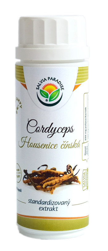 Cordyceps - housenice standardizovaný extrakt kapsle 100 ks Cordyceps - housenice standardizovaný extrakt kapsle 100 ks