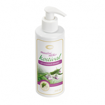 Kostivalové masážní mléko 200 ml Kostivalové masážní mléko 200 ml
