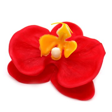 Mýdlové květy - orchidej - červená (25 ks v balení)
