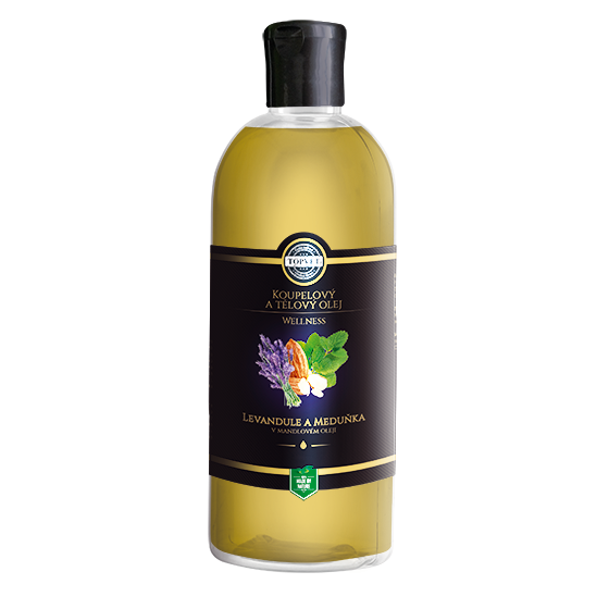 Levandule a meduňka v mandlovém oleji 500 ml Levandule a meduňka v mandlovém oleji 500 ml