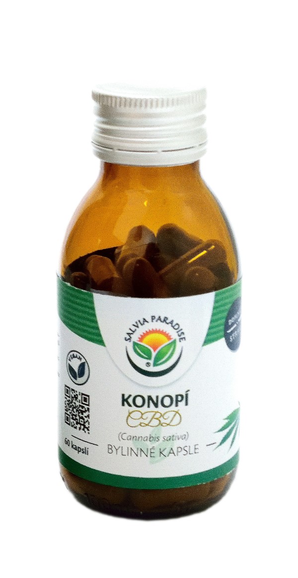 Konopí CBD - Cannabis sativa kapsle 60 ks Konopí CBD - Cannabis sativa kapsle 60 ks