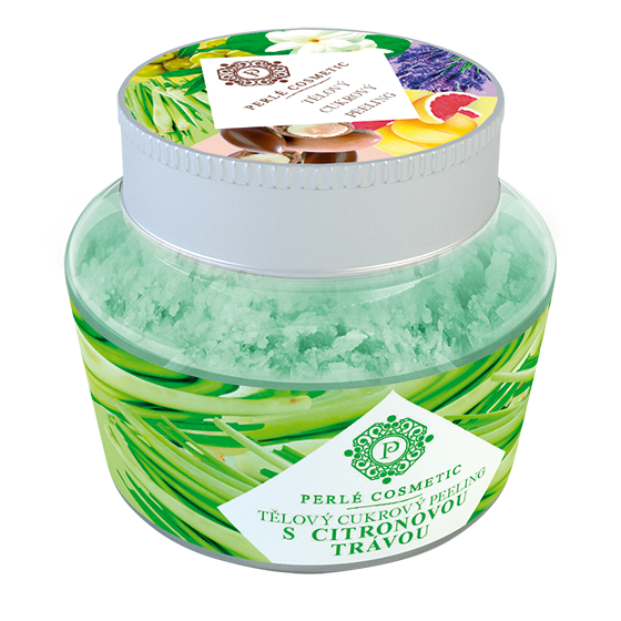 Perlé Cosmetic Cukrový peeling s citronovou trávou 200 g Perlé Cosmetic Cukrový peeling s citronovou trávou 200 g