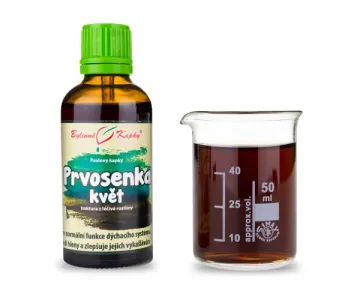 Prvosenka (petrklíč) květ - bylinné kapky (tinktura) 50 ml
