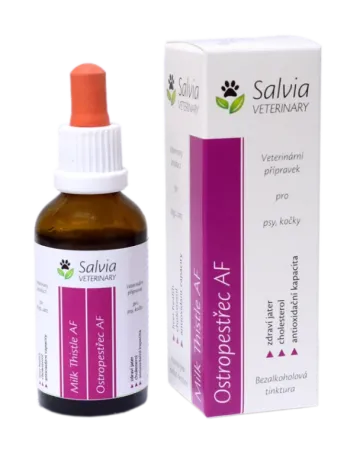Ostropestřec pro psy a kočky, bylinné kapky 50 ml