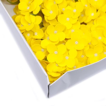 Mýdlové květy - hortenzie - žlutá (36 ks v balení)
