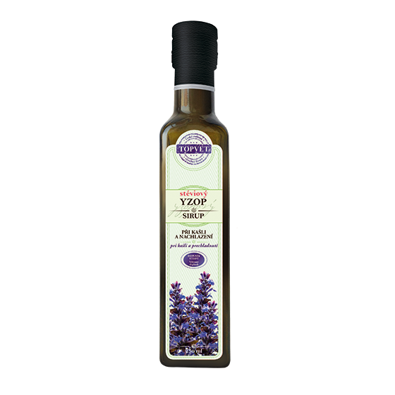 Yzopový steviplus sirup - farmářský 250 ml Yzopový steviplus sirup - farmářský 250 ml