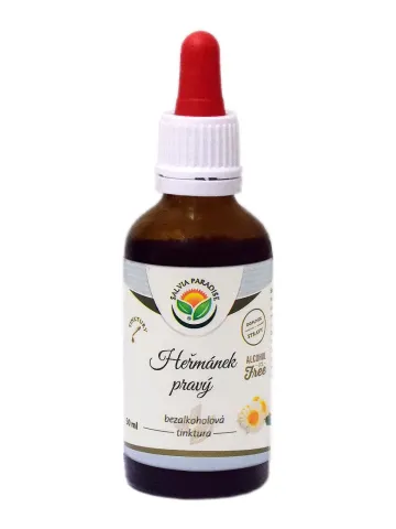 Heřmánek pravý bylinné kapky (tinktura) bez alkoholu 50 ml