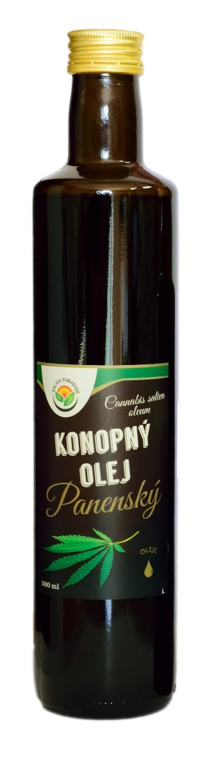 Konopný olej panenský 500 ml Konopný olej panenský 500 ml