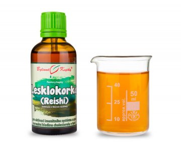Lesklokorka (reishi) (TCM) - bylinné kapky (tinktura z lesklokorky) 50 ml