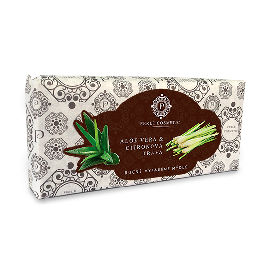 Aloe vera a citrónová tráva - mýdlo 115 g Aloe vera a citrónová tráva - mýdlo 115 g