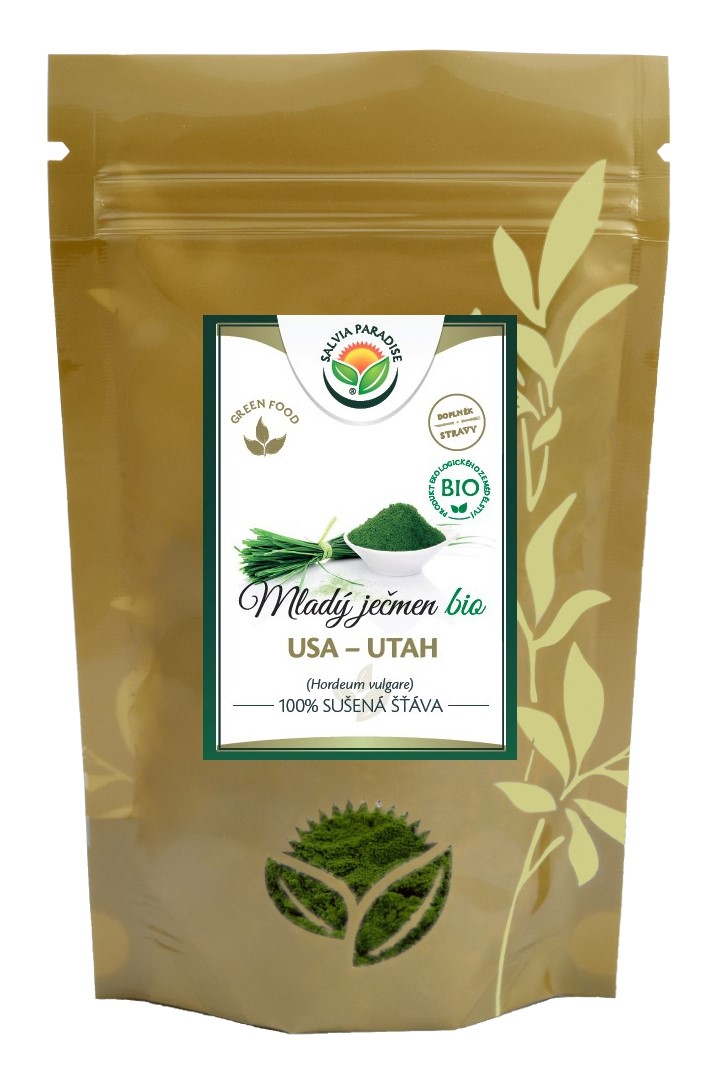 Mladý zelený ječmen - 100% sušená šťáva BIO 100 g Mladý zelený ječmen - 100% sušená šťáva BIO 100 g