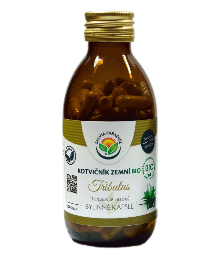 Kotvičník zemní - Tribulus kapsle BIO 120 ks Kotvičník zemní - Tribulus kapsle BIO 120 ks