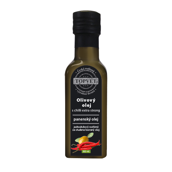 Olivovy olej s chilli - extra silný 100 ml Olivovy olej s chilli - extra silný 100 ml
