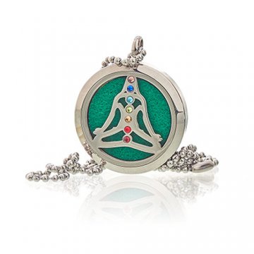 Aromaterapeutický šperkový náhrdelník - Yoga Chakra - 30mm
