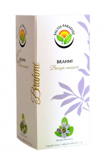Brahmi - Bacopa monnieri nálevové sáčky 20 x 1 g Brahmi - Bacopa monnieri nálevové sáčky 20 x 1 g