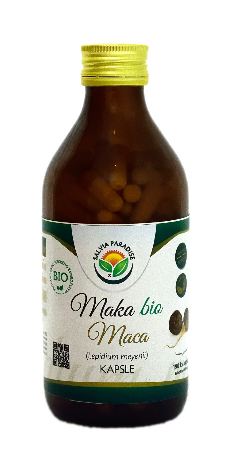 Maca - Lepidium meyenii kapsle BIO 190 ks Maca - Lepidium meyenii kapsle BIO 190 ks