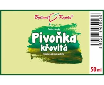 Pivoňka křovitá (TCM) - bylinné kapky (tinktura) 50 ml