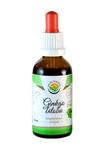 Ginkgo biloba bylinné kapky (tinktura) bez alkoholu 50 ml