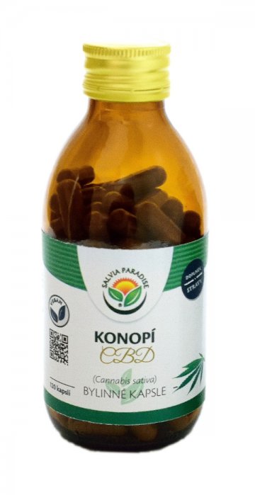 Konopí CBD - Cannabis sativa kapsle 120 ks Konopí CBD - Cannabis sativa kapsle 120 ks